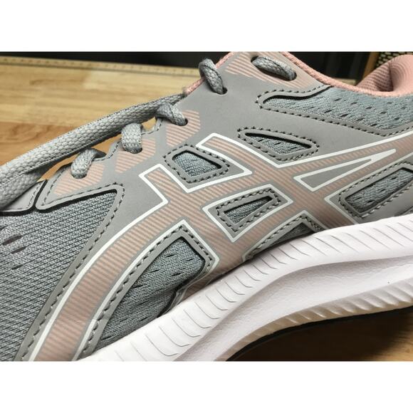 Asics Gel-Contend 8 Women 11 Gray Pink Lace-Up Low Top Athletic Running Sneakers - Picture 8 of 9